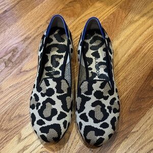 Rothy's Loafer Leopard Desert Cat Print Flats